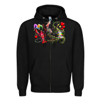 Black mardi gras Zipper Hoodie - RacoonDesign