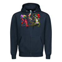 Navy mardi gras Zipper Hoodie - RacoonDesign