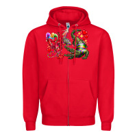 Red mardi gras Zipper Hoodie - RacoonDesign