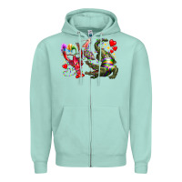 Seafoam mardi gras Zipper Hoodie - RacoonDesign