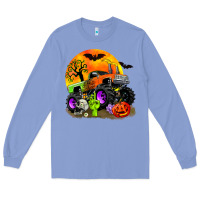 Colony Blue halloween monster truck Long Sleeve Tee - Zillion Design Studio