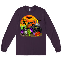 Plum halloween monster truck Long Sleeve Tee - Zillion Design Studio