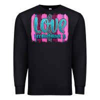 Black love corinthians 13 valentine's day brushstroke Premium Sweatshirt - AdoDesignShop