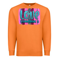 Carrot love corinthians 13 valentine's day brushstroke Premium Sweatshirt - AdoDesignShop