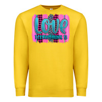 Lemon love corinthians 13 valentine's day brushstroke Premium Sweatshirt - AdoDesignShop