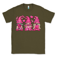 Army Green Breast Cancer Gnomes Classic Tee - texasbilliewilder