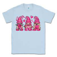 Dusty Blue Breast Cancer Gnomes Classic Tee - texasbilliewilder