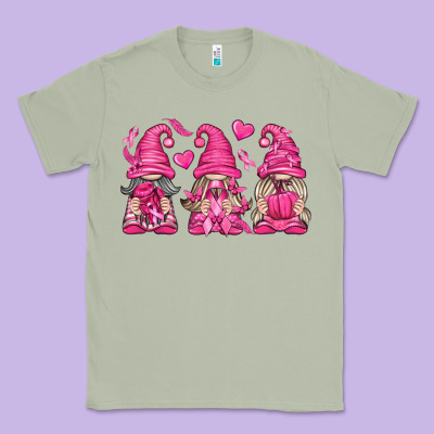 Breast Cancer Gnomes Classic Tee Designed By Texasbilliewilder