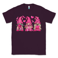 Plum Breast Cancer Gnomes Classic Tee - texasbilliewilder