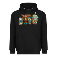 Black serape floral longhaired cow coffee cups Heavyweight Hoodie - Jasminsmagicworld