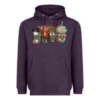 Plum serape floral longhaired cow coffee cups Heavyweight Hoodie - Jasminsmagicworld