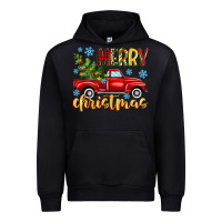 Black merry christmas truck Urban Hoodie - MaliasSmallBusiness