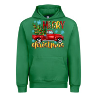 Emerald merry christmas truck Urban Hoodie - MaliasSmallBusiness
