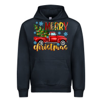 Navy merry christmas truck Urban Hoodie - MaliasSmallBusiness