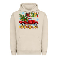 Pigment French Oak merry christmas truck Urban Hoodie - MaliasSmallBusiness