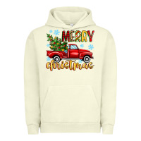 Pigment Pistachio merry christmas truck Urban Hoodie - MaliasSmallBusiness