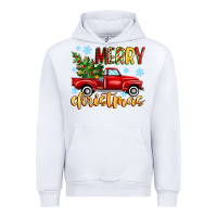 White merry christmas truck Urban Hoodie - MaliasSmallBusiness