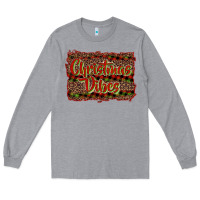 Heather Grey Christmas vibes Long Sleeve Tee - RanaPortraitStore
