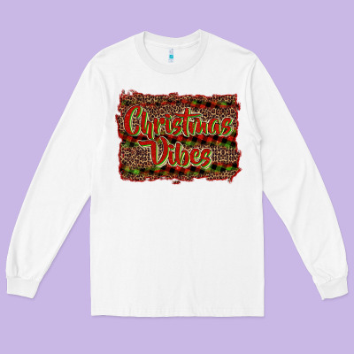 Christmas Vibes Long Sleeve Tee Designed By Ranaportraitstore