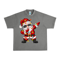 Dabbing Santa With Christmas Lights Urban Heavy Tee | Teevron