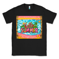 Black hello summer Classic Tee - Zillion Design Studio