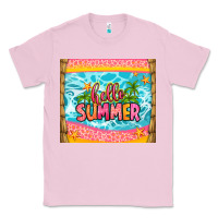 Bubblegum Pink hello summer Classic Tee - Zillion Design Studio