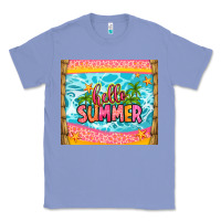 Colony Blue hello summer Classic Tee - Zillion Design Studio