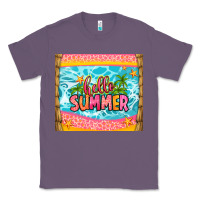 Lavender hello summer Classic Tee - Zillion Design Studio