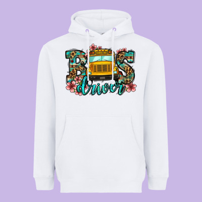 School Bus Driver Heavyweight Hoodie Designed By Jasminsmagicworld