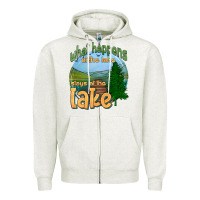 What Happens At The Lake Stays At The Lake Zipper Hoodie | Teevron
