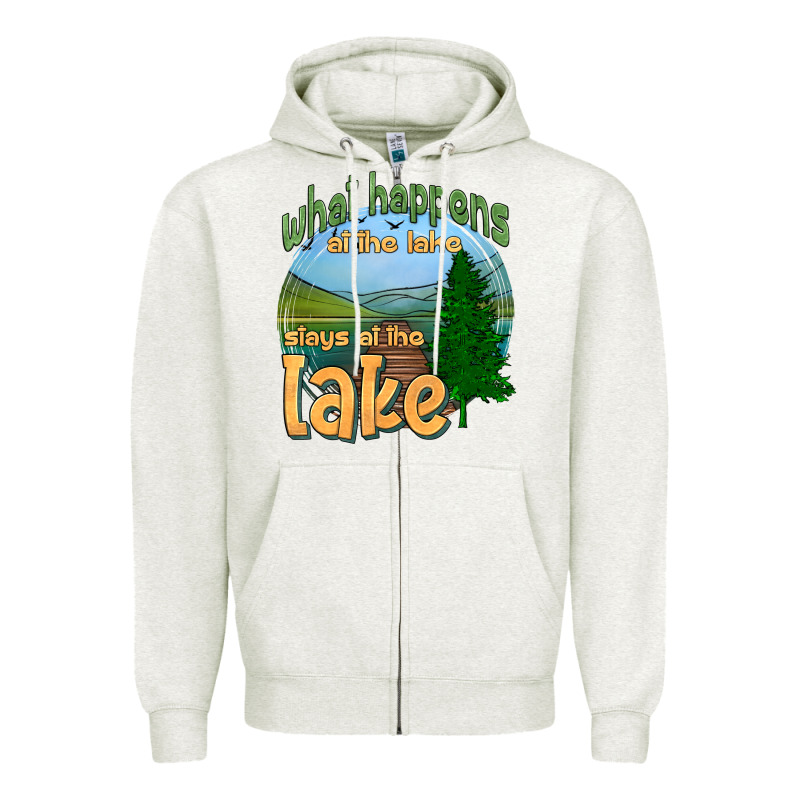 What Happens At The Lake Stays At The Lake Zipper Hoodie by HRA Design Shop | Teevron