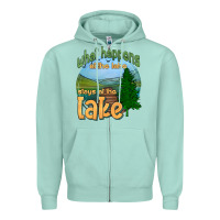 Seafoam what happens at the lake stays at the lake Zipper Hoodie - HRA Design Shop