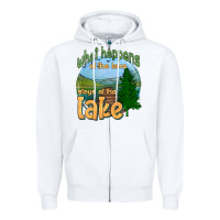 White what happens at the lake stays at the lake Zipper Hoodie - HRA Design Shop