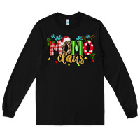 Black Momo Claus Long Sleeve Tee - texasbilliewilder