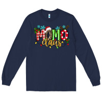 Navy Momo Claus Long Sleeve Tee - texasbilliewilder
