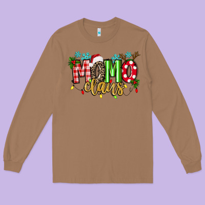 Momo Claus Long Sleeve Tee Designed By Texasbilliewilder