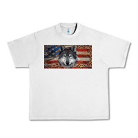 Lunar Rock Wolf with american flag and leopard Urban Heavy Tee - RanaPortraitStore