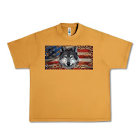 Peanut Butter Wolf with american flag and leopard Urban Heavy Tee - RanaPortraitStore