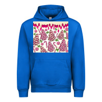 Cobalt pink christmas tree cakes Urban Hoodie - MaliasSmallBusiness
