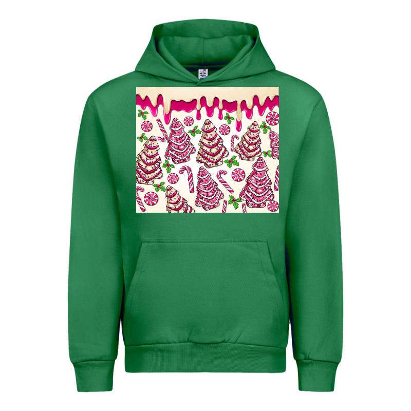 Pink Christmas Tree Cakes Urban Hoodie by MaliasSmallBusiness | Teevron