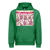Emerald pink christmas tree cakes Urban Hoodie - MaliasSmallBusiness