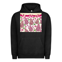 Pigment Black pink christmas tree cakes Urban Hoodie - MaliasSmallBusiness