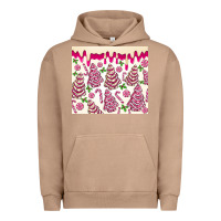 Pigment Burro pink christmas tree cakes Urban Hoodie - MaliasSmallBusiness