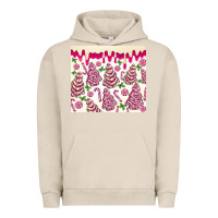 Pigment French Oak pink christmas tree cakes Urban Hoodie - MaliasSmallBusiness