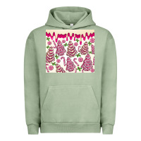 Pigment Oil Green pink christmas tree cakes Urban Hoodie - MaliasSmallBusiness