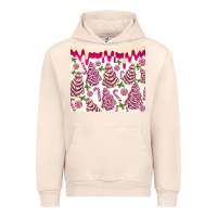 Sandshell pink christmas tree cakes Urban Hoodie - MaliasSmallBusiness