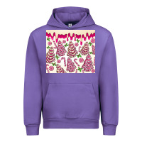 Tulip pink christmas tree cakes Urban Hoodie - MaliasSmallBusiness
