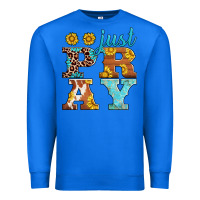 True Royal just pray western sunflowers Premium Sweatshirt - AdoDesignShop