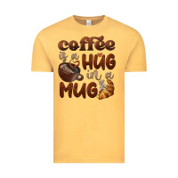 Vintage Mustard coffee is a hug in a mug Vintage Tee - BarkalooDesign