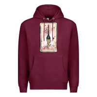 Burgundy hair stylist Premium Hoodie - MaliasSmallBusiness